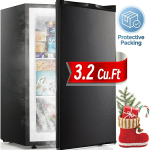 Auseo 3.2 Cu.ft Single Door Freezer