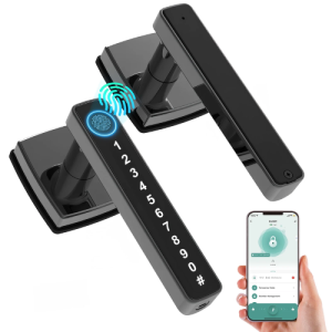 Smart Door Lock, Mutak 5-in-1 Keyless Entry Door Lock with Handle