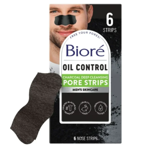 Biore Men's Skincare Charcoal Deep Cleansing Blackhead Remover