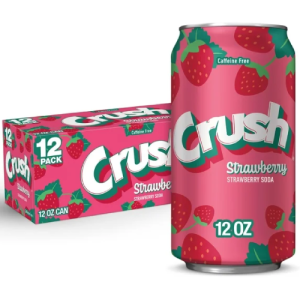Crush Caffeine Free Strawberry Soda Pop